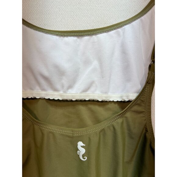 Sunny Co Clothing One Piece Swimsuit Womens Medium Sleeveless Open Back Beach - Picture 8 of 9
